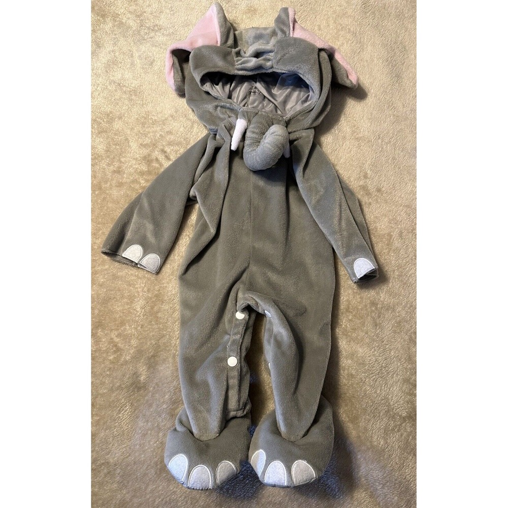 Fun‎ World Costume Elephant Size 6-12 Months Infant Gray unisex Halloween